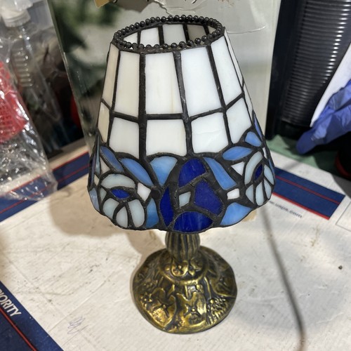 Tea candle lamp tiffany - lamp, w/