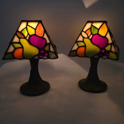 Pair tiffany style - fruit, fairy
